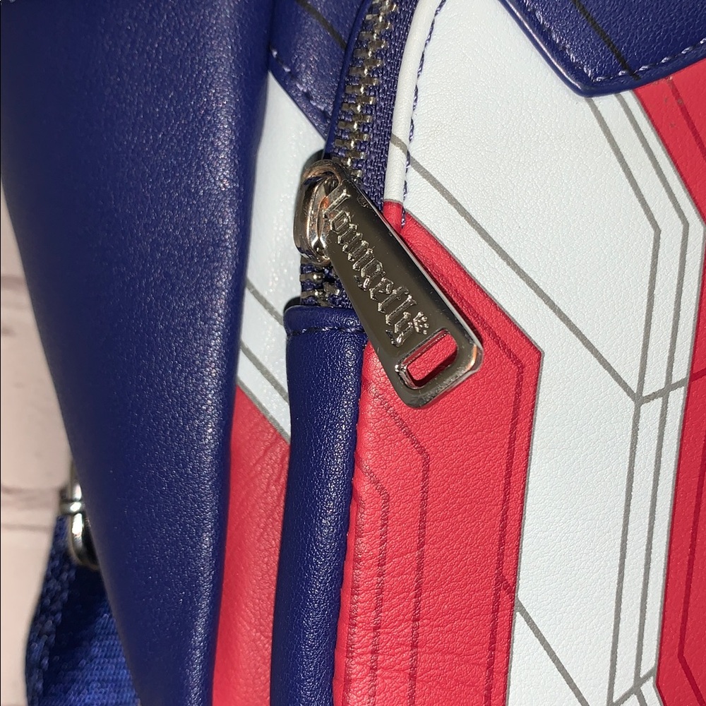 Loungefly Mini Falcon Captain America Cosplay Themed Backpack - Picture 3 of 10
